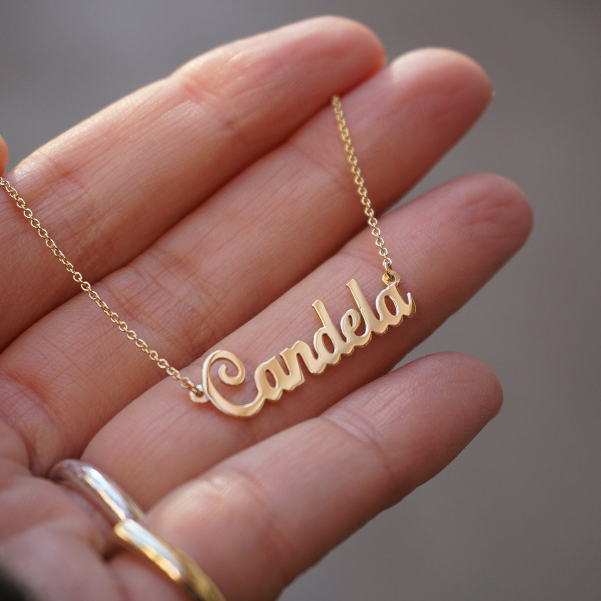 14K Gold Personalised Name Necklace Personalized Name Necklace