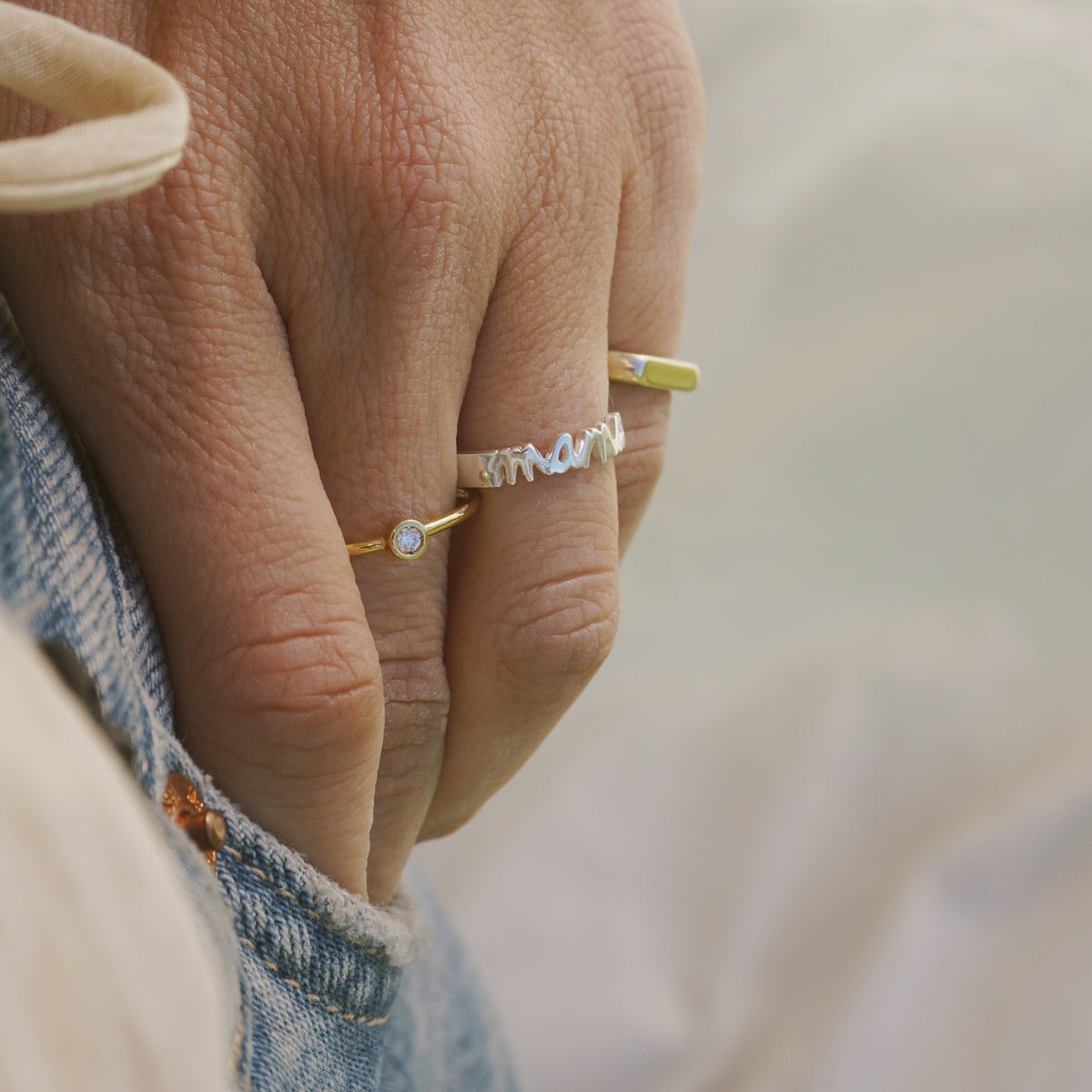 Anillo mama plata deals