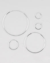 Cargar imagen en el visor de la galería, Pendientes Aros Plata
