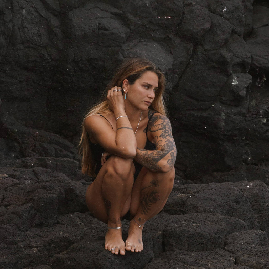 Boucles d'oreilles turquoise de Manille