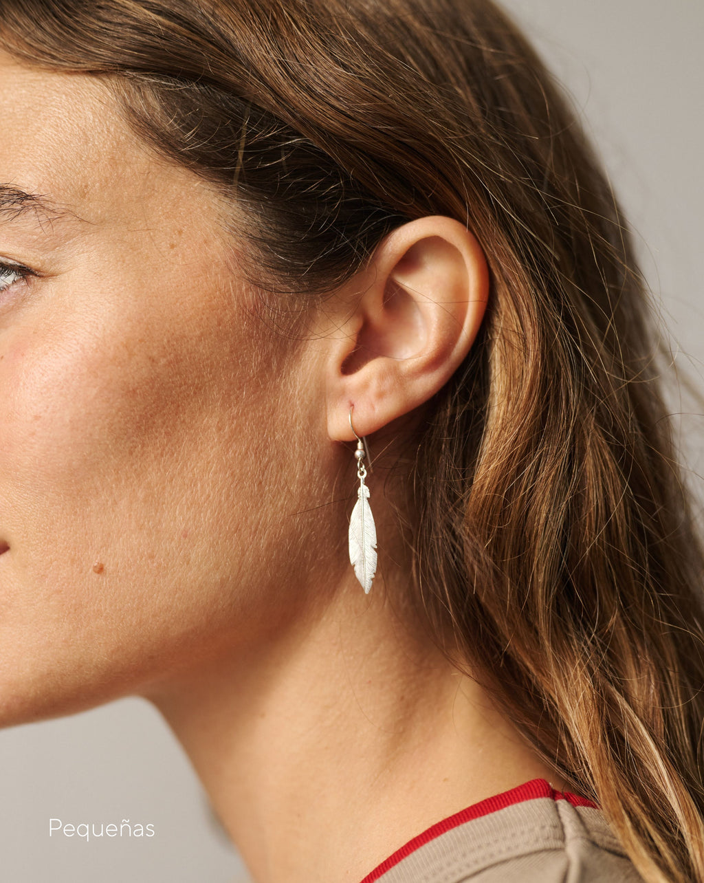 Pendientes Pluma