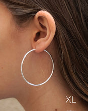 Cargar imagen en el visor de la galería, Pendientes Aros Plata