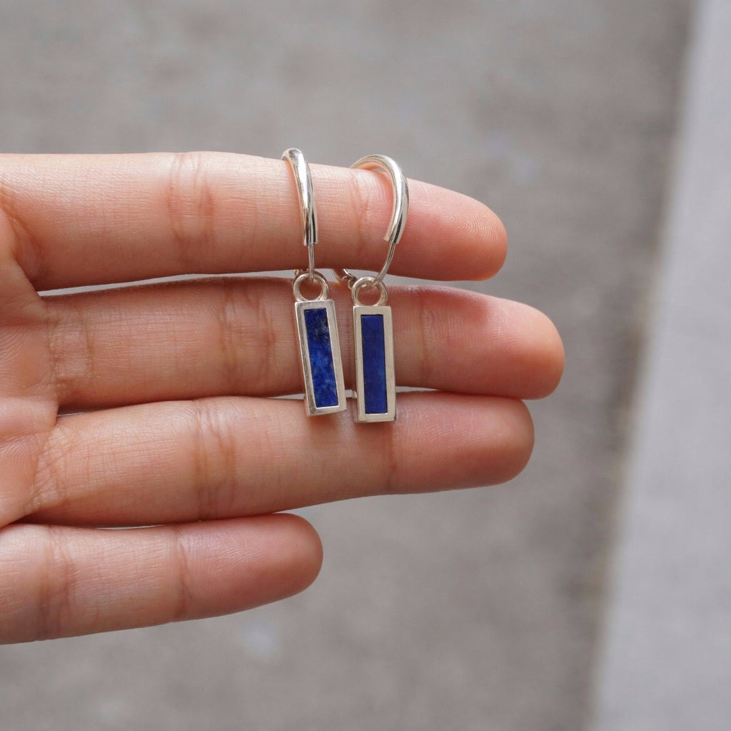 Boucles d'oreilles Lapis Lazuli de Manille