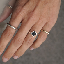 Upload image to gallery viewer, Big Rumba Crystalized Onyx Ring