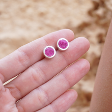 Upload image to gallery viewer, Moon Cobalt Calcite Earrings