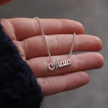 Cargar imagen en el visor de la galería, Collar Nombre Plata