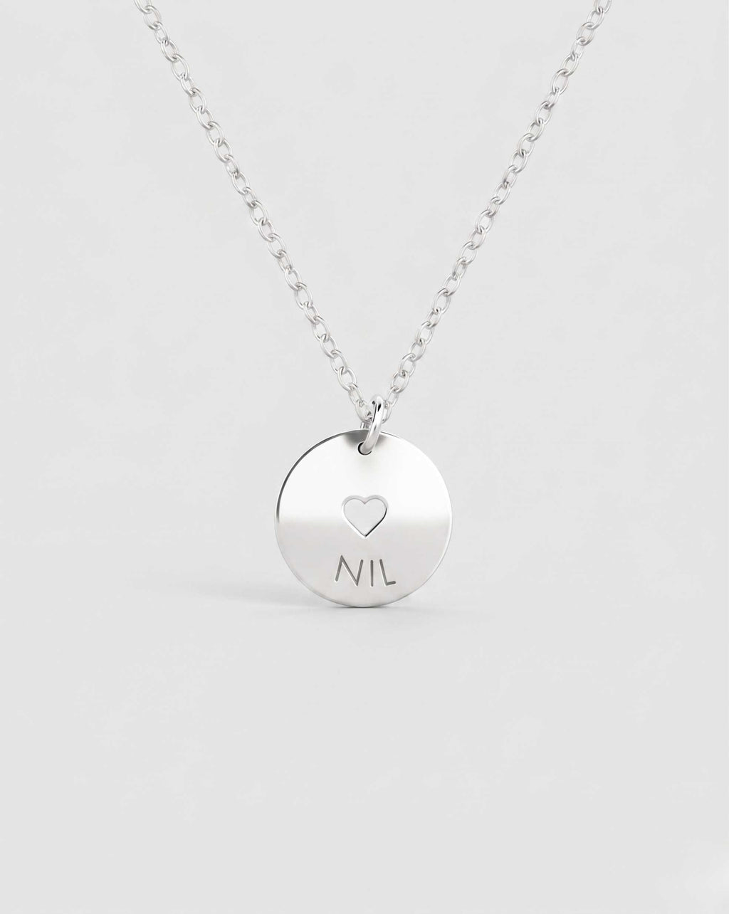 Heart Disc Necklace