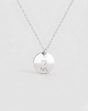 Upload image to gallery viewer, Heart Disc Necklace