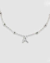 Upload image to gallery viewer, Mini Letter Necklace Silver Balls