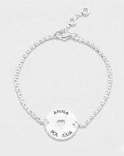 Upload image to gallery viewer, Heart Disc Bracelet (Chain)