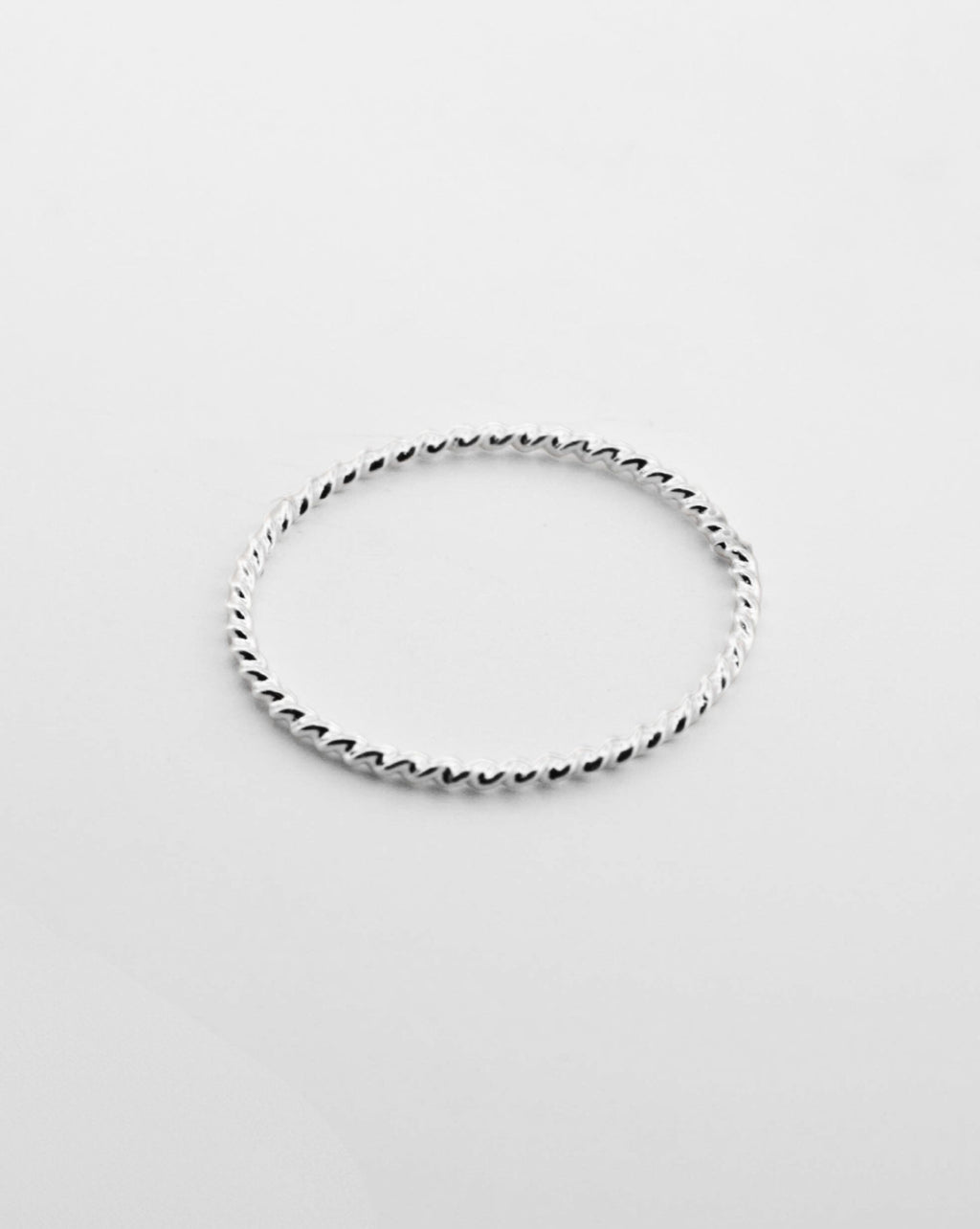 Anillo Cuerda Fina Plata