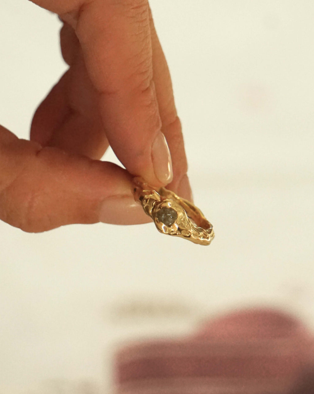 Anillo Candy Diamante Bruto 24