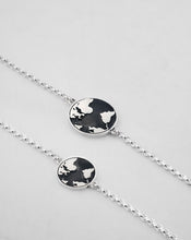 Upload image to gallery viewer, Large Black Terra Bracelet with Chain