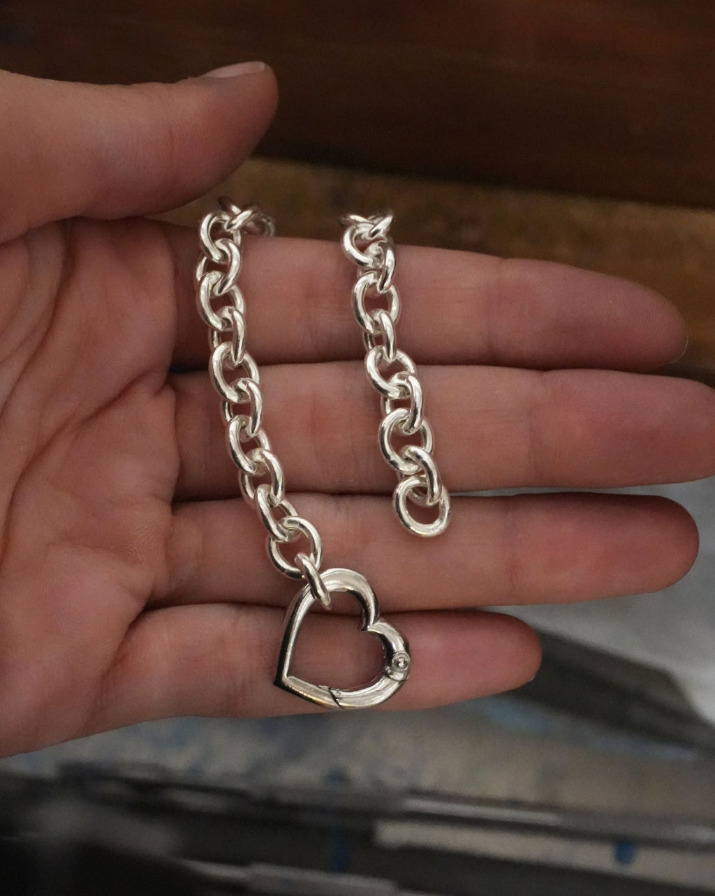 Pulsera Mosquetón Corazón