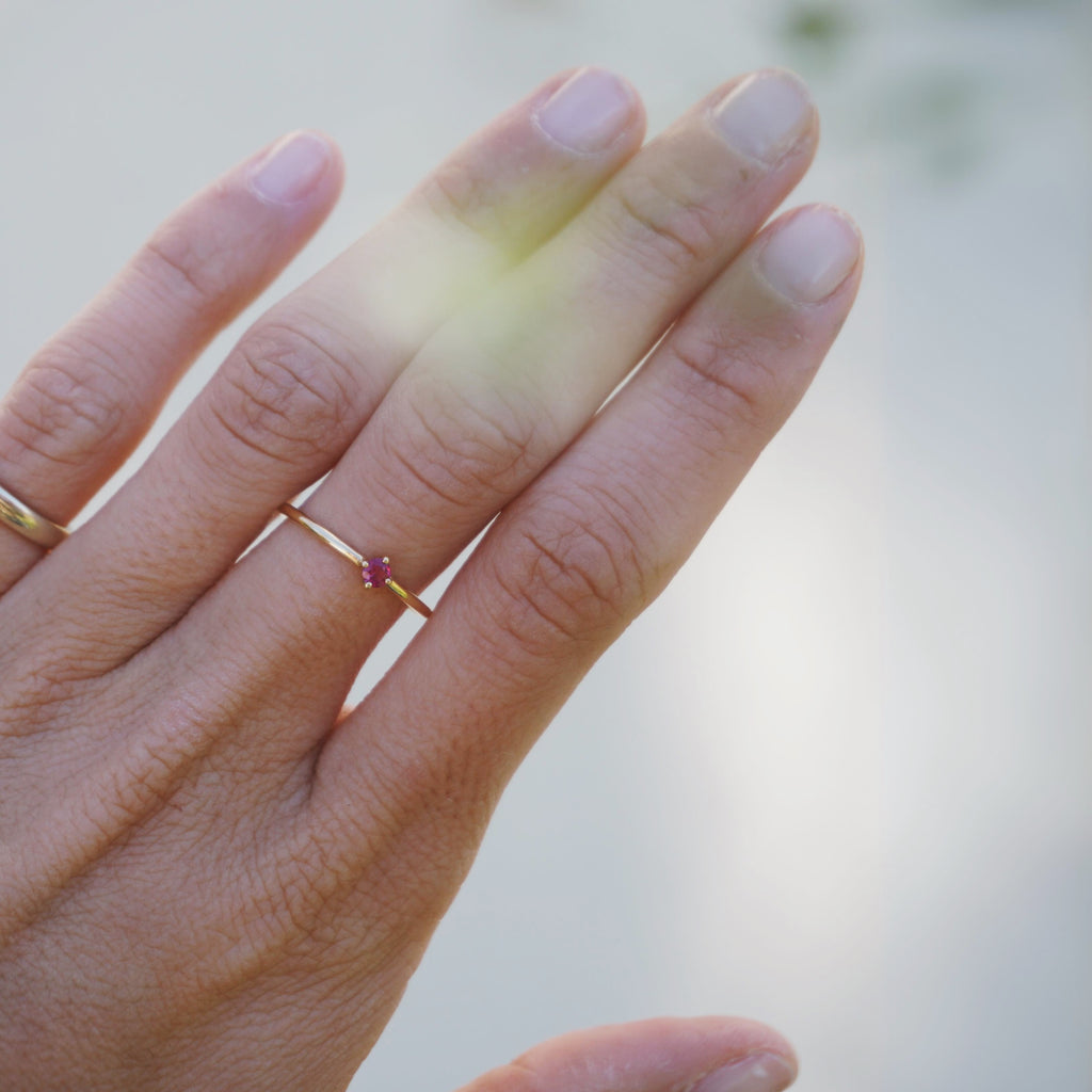 Bague Rubis Soleil