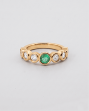 Upload image to gallery viewer, Diamond and Emerald Ring