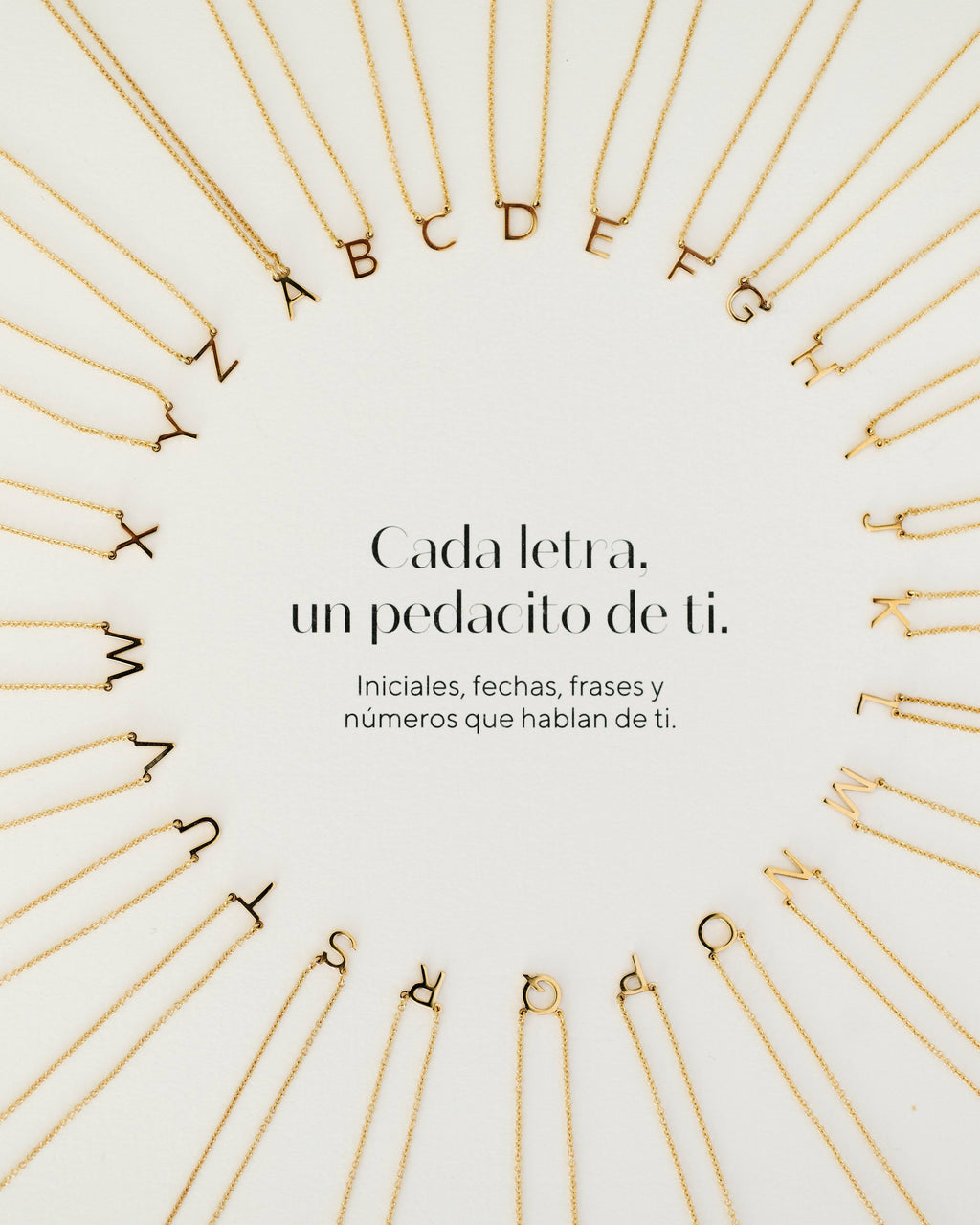 Gold Mini Letter Necklace