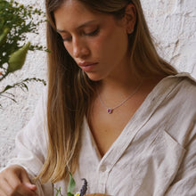 Upload image to gallery viewer, Moon Cobalt Calcite Necklace