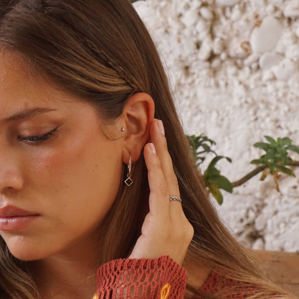 Boucles d'oreilles créoles Rumba