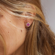 Upload image to gallery viewer, Moon Cobalt Calcite Earrings