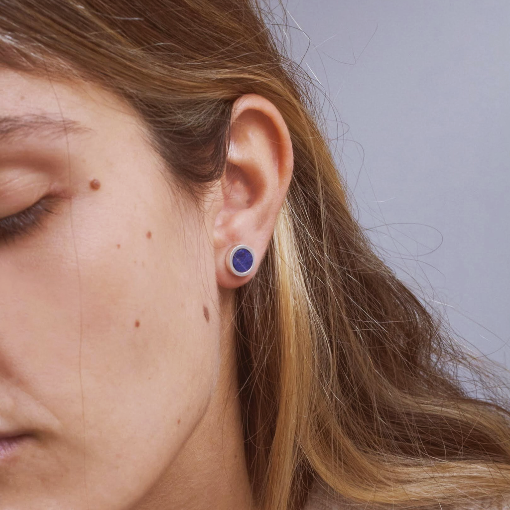 Pendientes Moon Lapislázuli