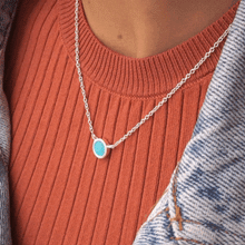 Load image in gallery viewer, &lt;tc&gt;Moon Turquoise Necklace&lt;/tc&gt;