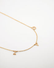 Cargar imagen en el visor de la galería, Collar Mini Letra Diamantes