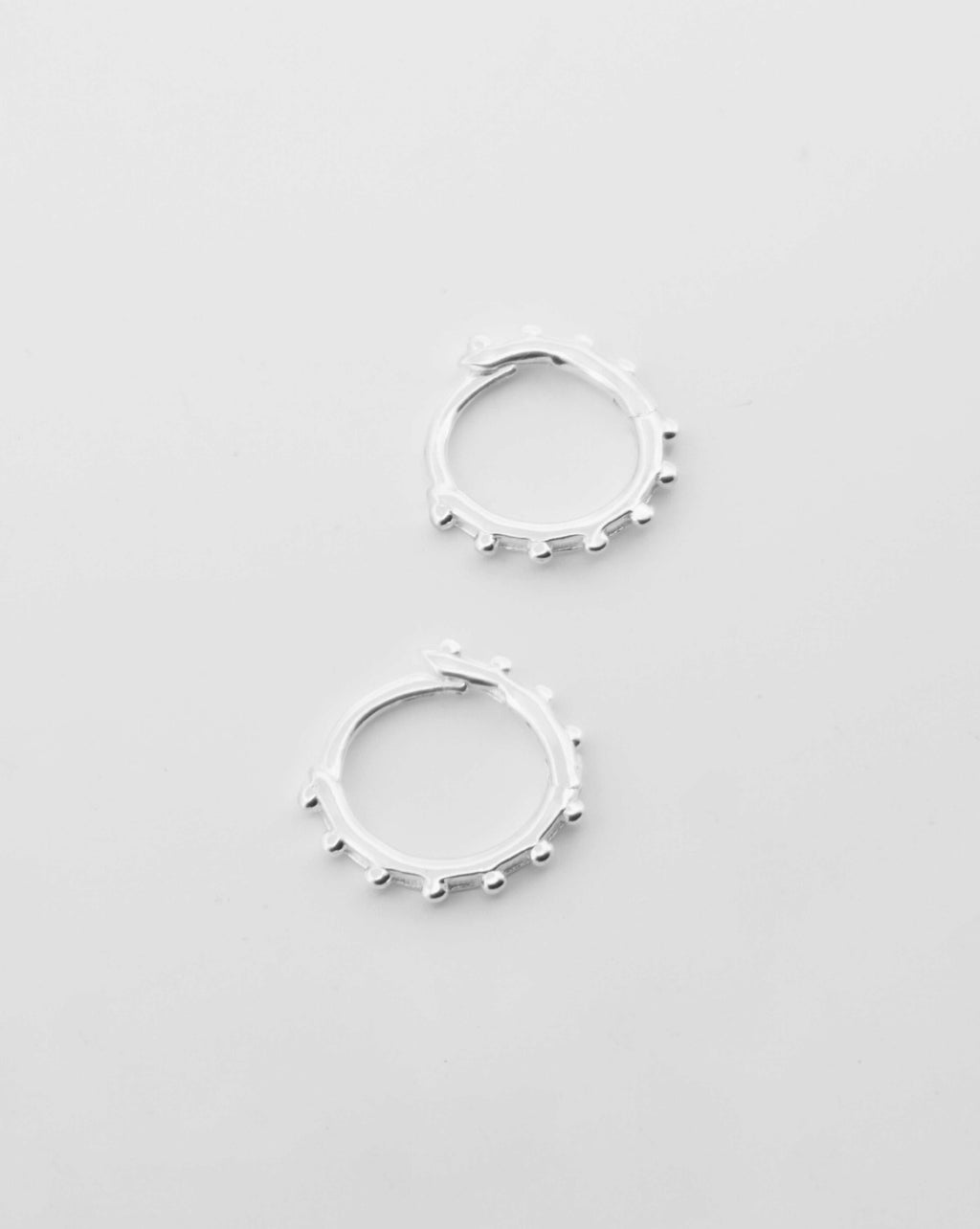 Mini Ball Hoop Earrings