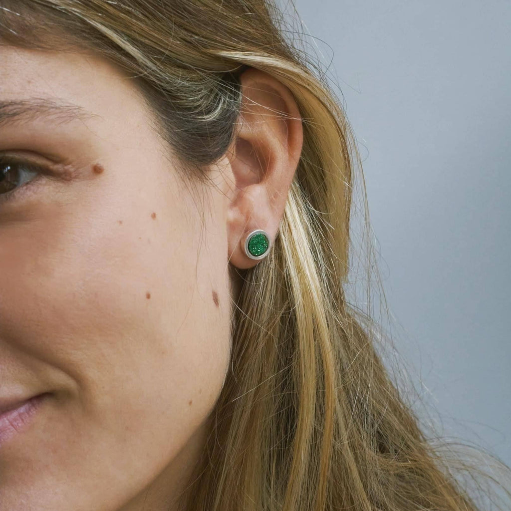 Pendientes Moon Uvarovita