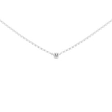 Cargar imagen en el visor de la galería, Collar Cubo Cadena Plata