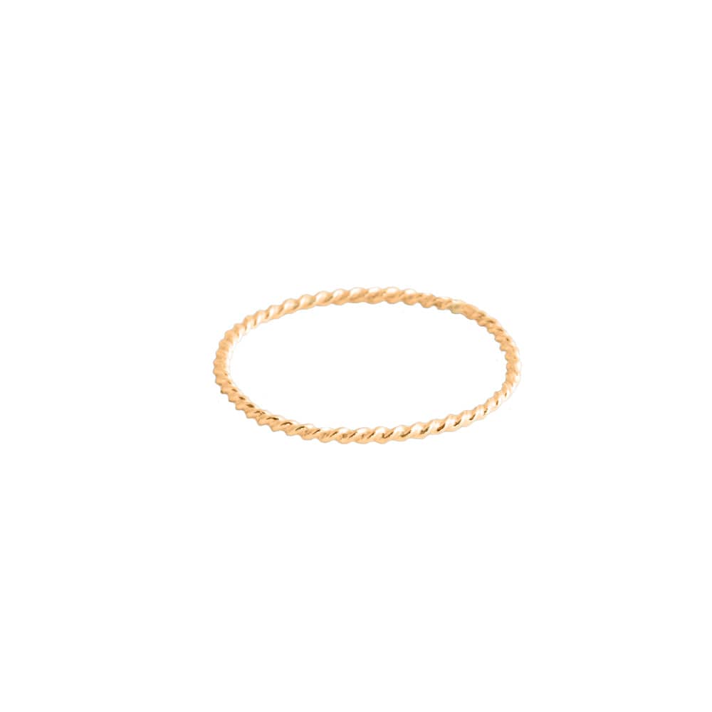 <tc>Fine Rope Ring Gold</tc>