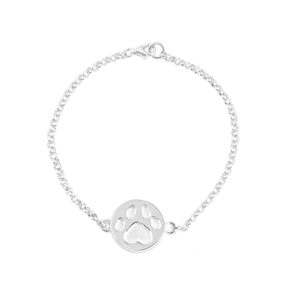 <tc>Chain Bracelet with Paw Print</tc>