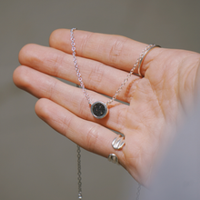 Load image in gallery viewer, &lt;tc&gt;Moon Onyx Crystallized Necklace&lt;/tc&gt;