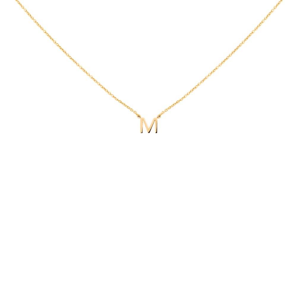Collar Mini Letra Oro