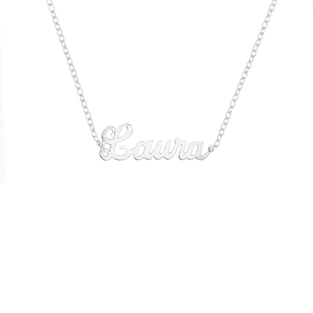 <tc>Personalized Name Necklace in Silver</tc>