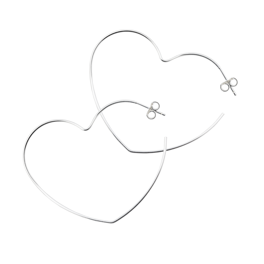 Pendientes Corazón Hilo