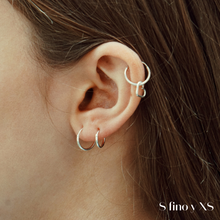 Load image in gallery viewer, &lt;tc&gt;Silver Hoop Earrings&lt;/tc&gt;