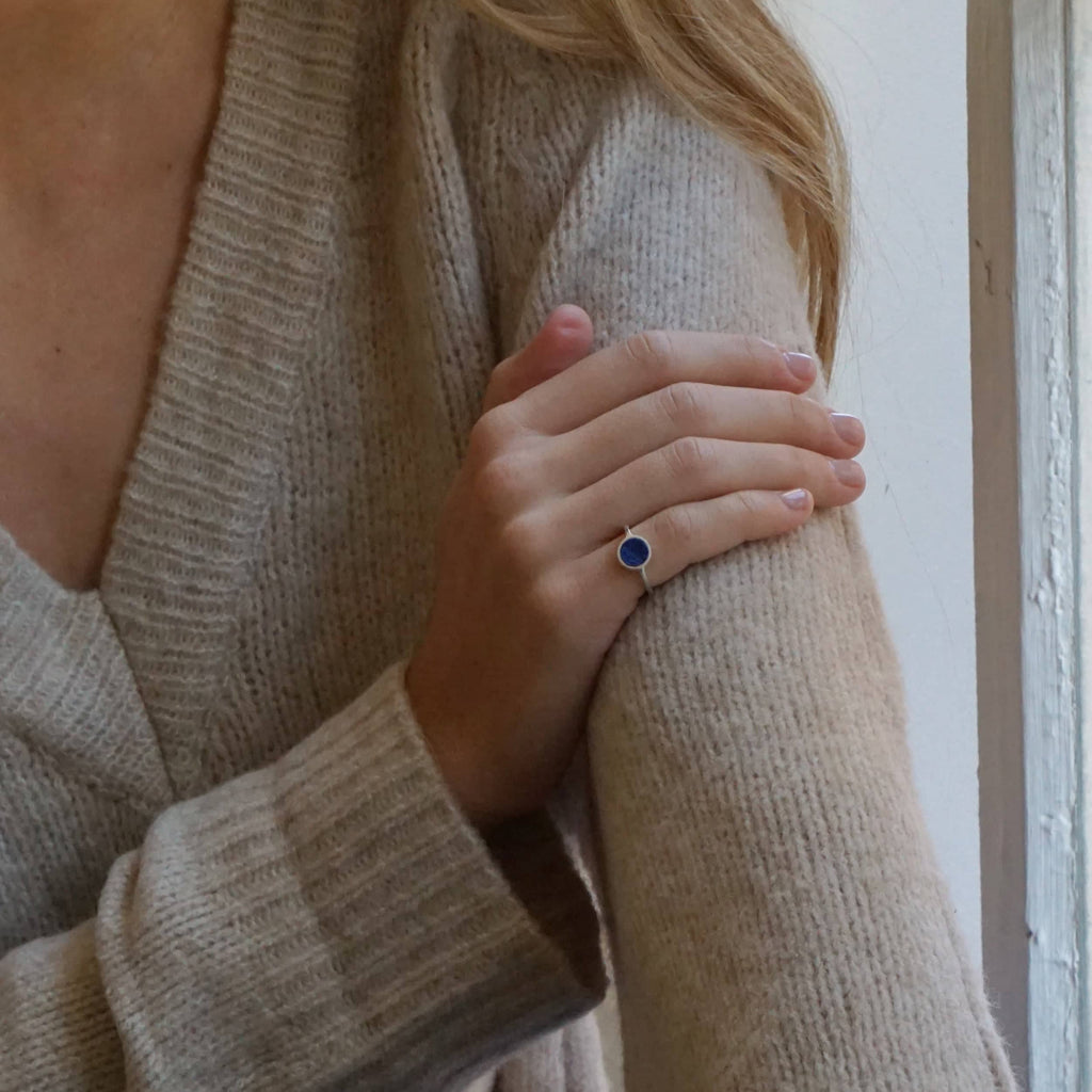 Anillo Moon Lapislázuli
