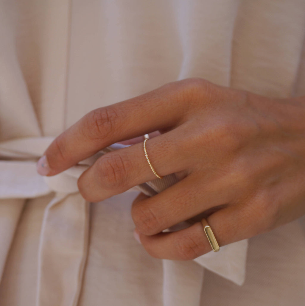 Bague Corde Or Fin