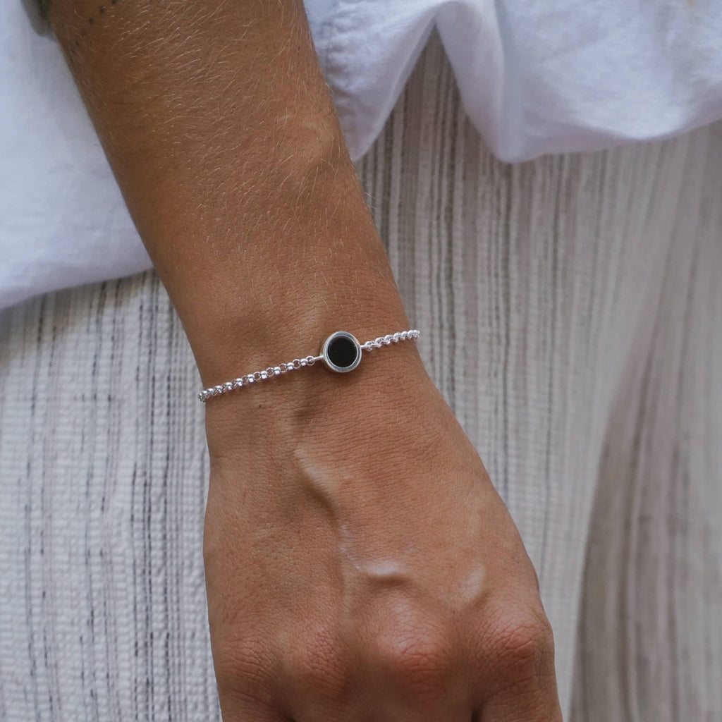 Bracelet Onyx Lune