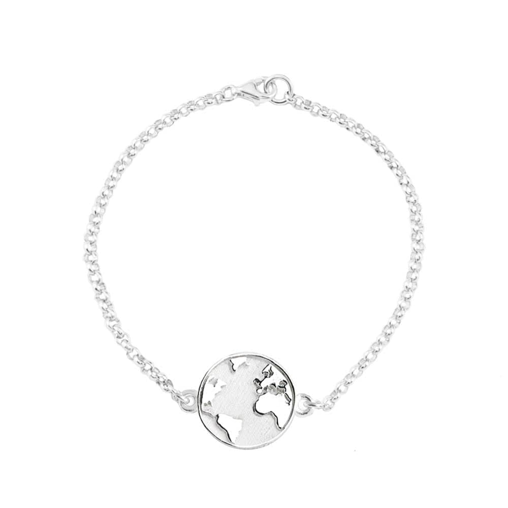 <tc>Small White Earth Bracelet with Chain</tc>