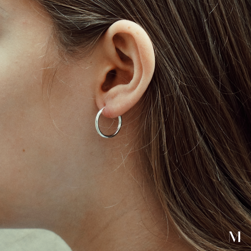 Pendientes Aros Plata – Aina Barcelona