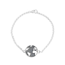 Load image in gallery viewer, &lt;tc&gt;Small Black Earth Bracelet with Chain&lt;/tc&gt;