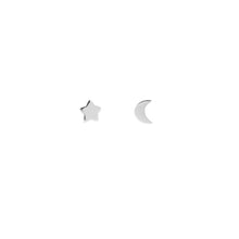 Télécharger l&#39;image dans la visionneuse de galerie, Boucles d&#39;oreilles étoile et lune